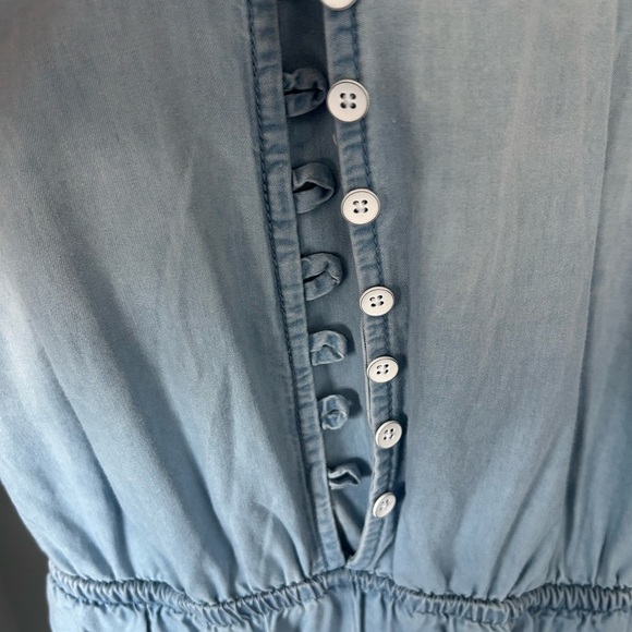 Elegant Blue Women's Romper - Picture 3 of 5